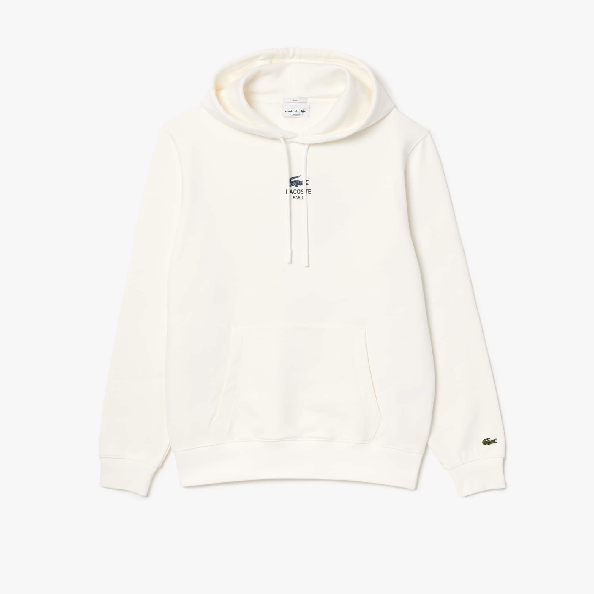 Tシャツ・カットソー LACOSTE Women Hoodies SH2741 70V White Unisex Print Hoodie - Sweaters & Sweatshirts - New In 2025