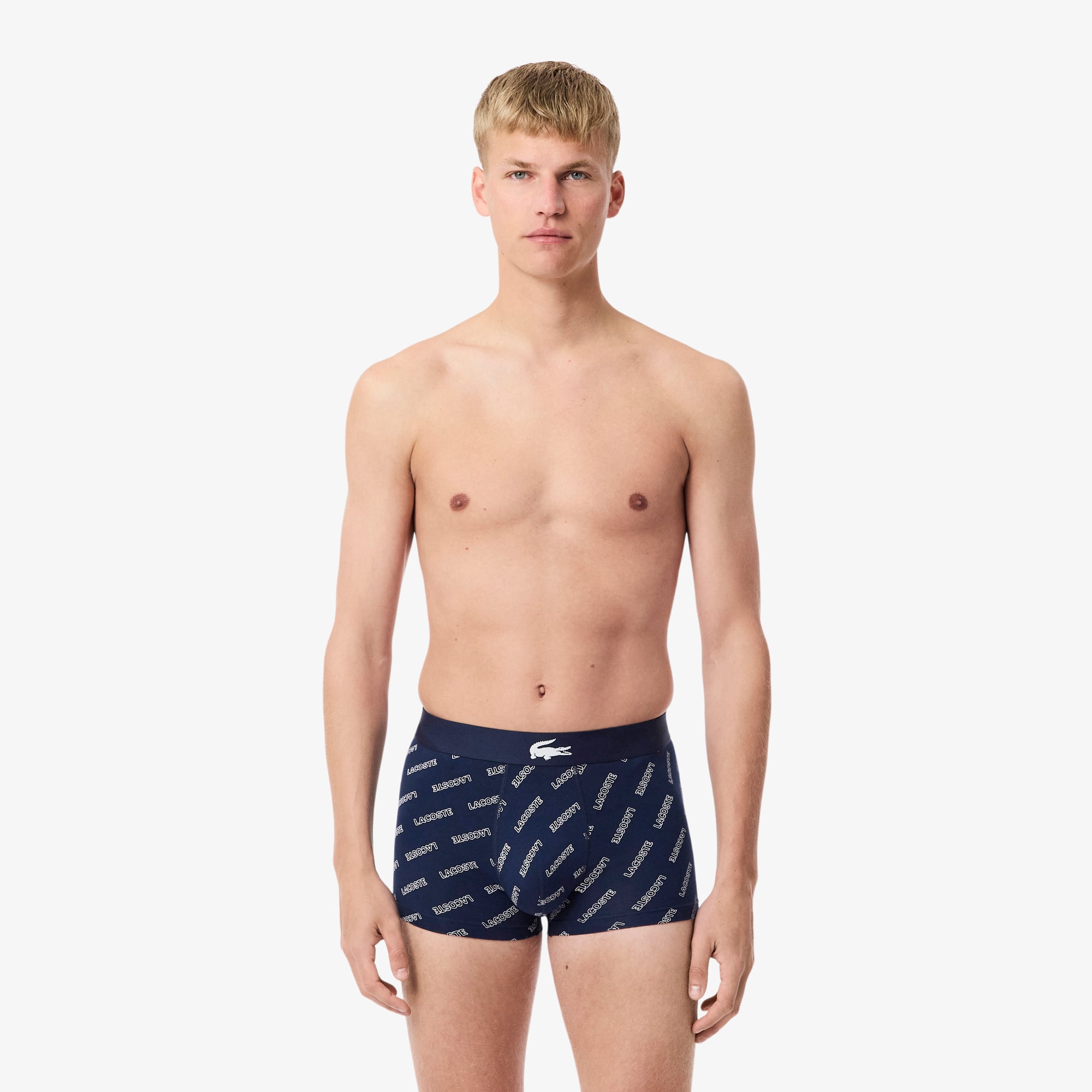 Lacoste Pack De 3 Boxers Para Hombre Azul