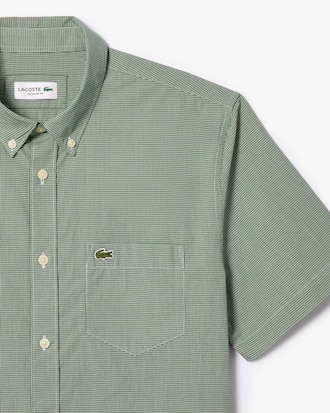 Men's Short Sleeve Regular Fit Gingham Shirt