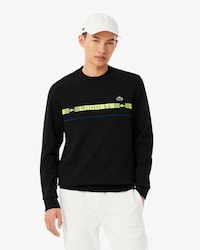 Sudadera de tenis con banda de marca