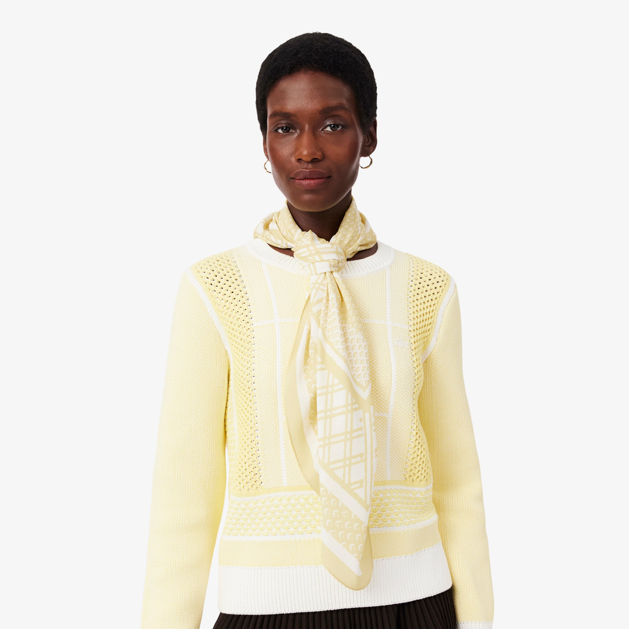 Tennis Print Scarf - Scarves & Gloves - New In 2026 | Lacoste