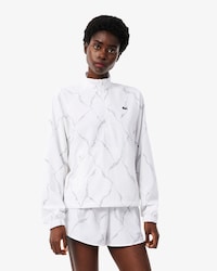 Reflective Crocodile Print Tennis Jacket