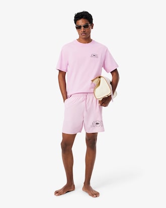 Short de bain mi-long imprim&eacute; tennis