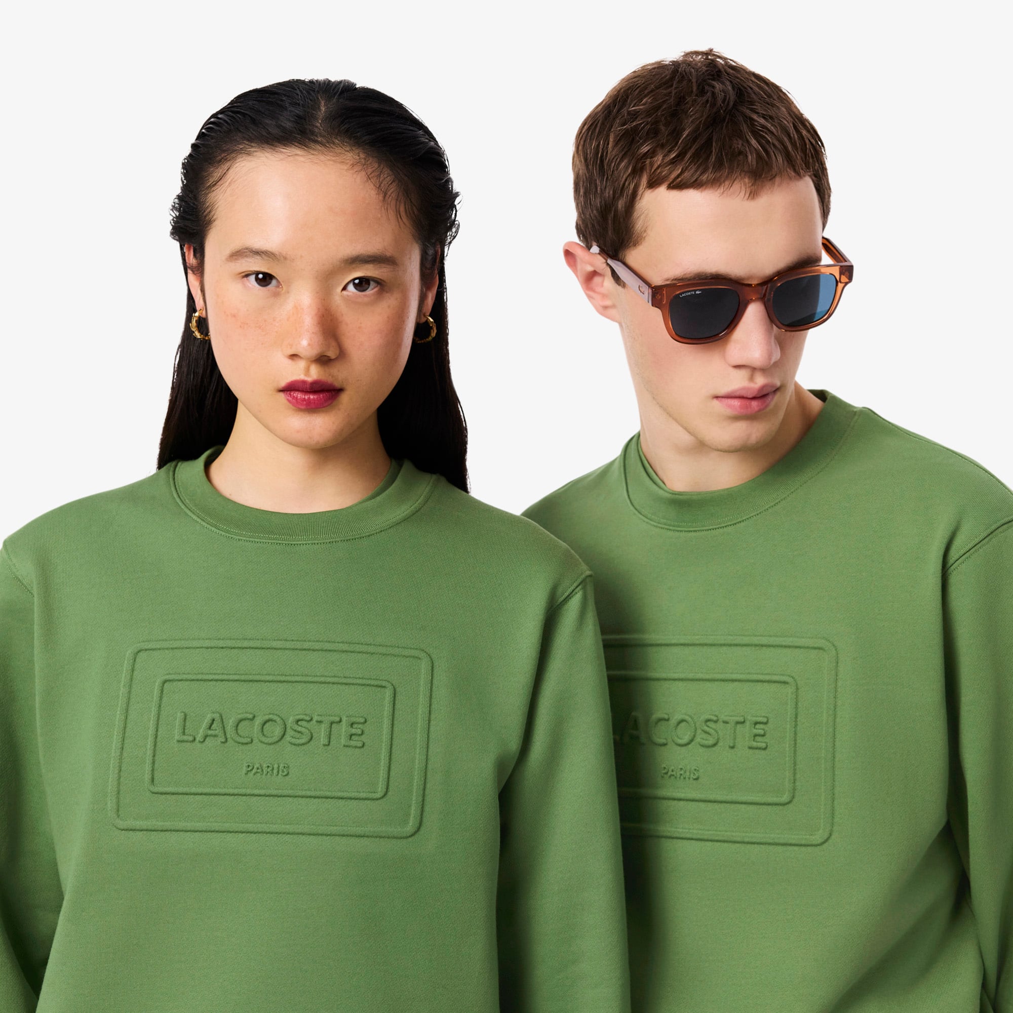 Embossed Fleece Sweatshirt