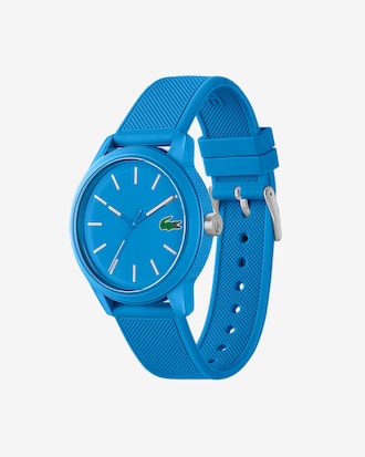 Lacoste L.12.12 3 Hands Blue Silicone Watch