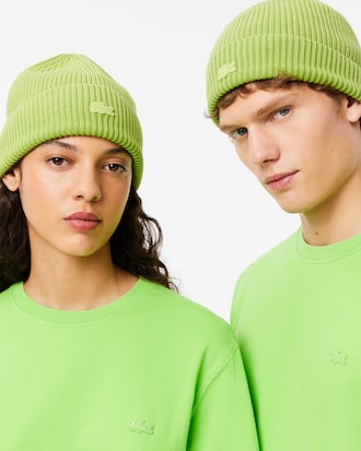 Unisex Washed Effect Ribbed Cotton Beanie
