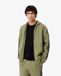 Men's Logo Stripe Zip-Up Hoodie