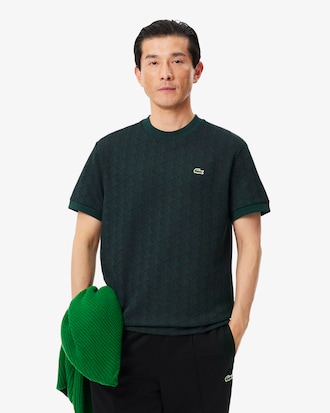 T-shirt jacquard monogramme
