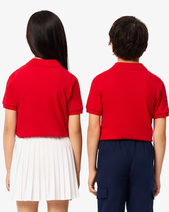 Polo enfant regular fit en petit piqué uni