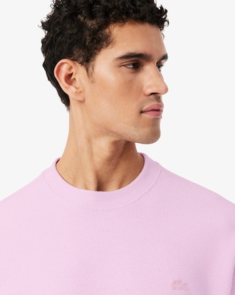 Loose Fit Piqu&eacute; Sweatshirt