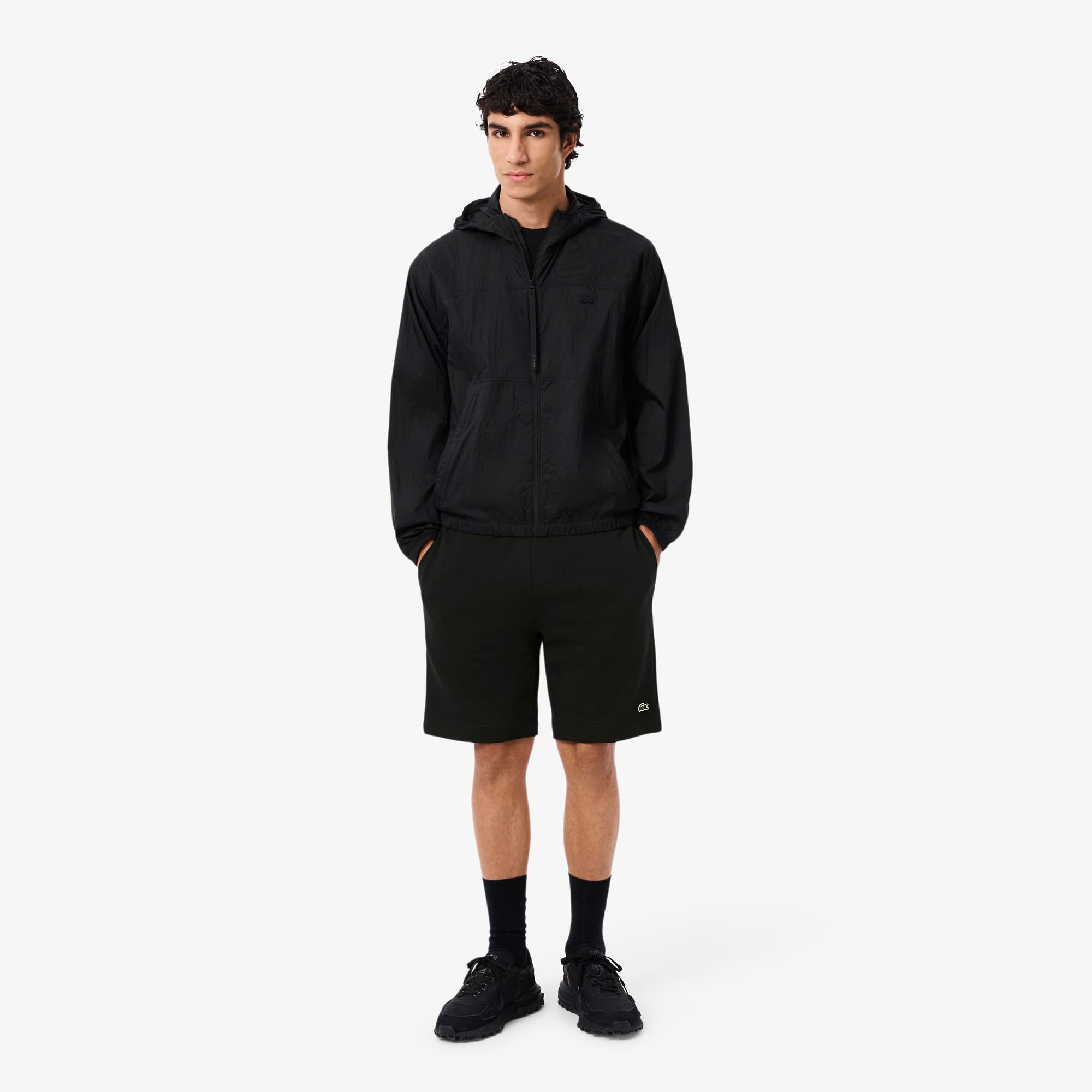 ハーフ・ショートパンツ LACOSTE Men Shorts GH9860 031 Black Amazon.com: Lacoste Unisex-Child Solid Taffeta Tennis Shorts