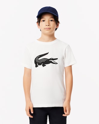 Kids' Oversized Technical Cotton Tennis T-Shirt