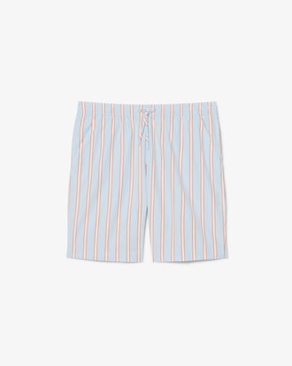 Striped Cotton Poplin Shorts