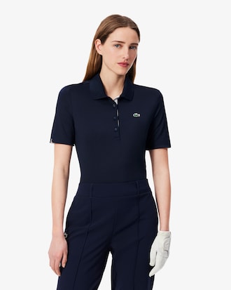 Polo De Golf El&aacute;stico Con Protecci&oacute;n Uv Y Corte Entallado Para Mujer