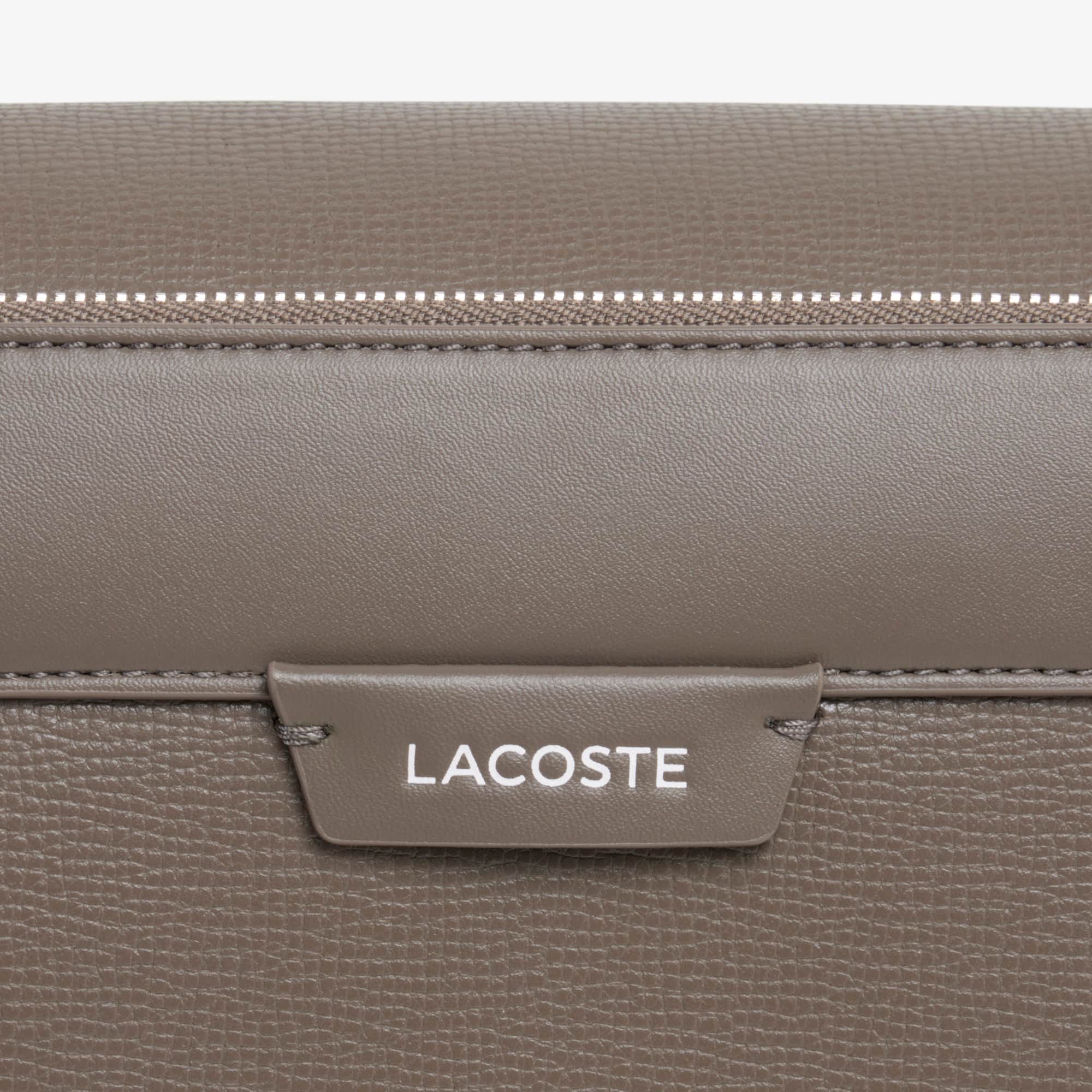 Ossian Flap Close Leather Satchel - Bags - New In 2026 | Lacoste