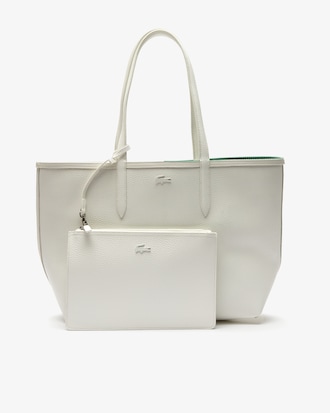 Anna Reversible Striped Petit Piqu&eacute; Tote