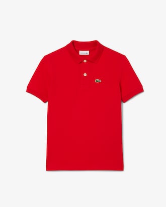 Polo enfant regular fit en petit piqué uni