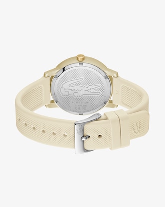Montre 3&nbsp;aiguilles Lacoste.12.12 Go silicone champagne