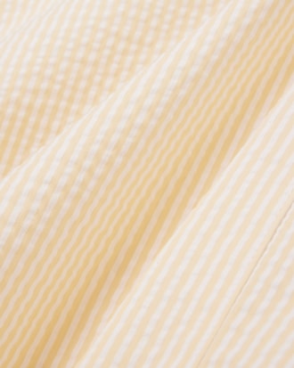 Men's Mid Length Striped Textured Swim Trunks