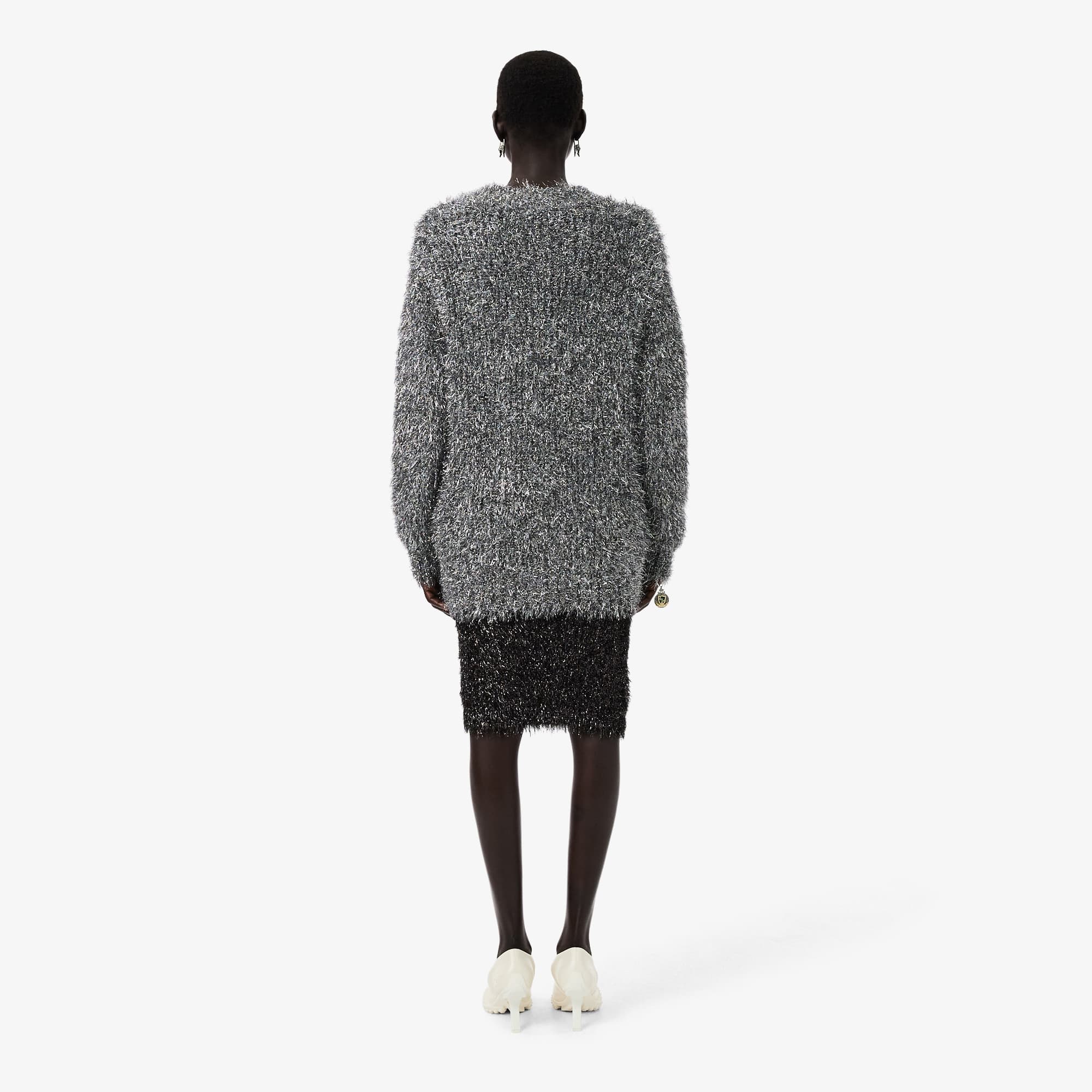 Runway Lurex Knit Skirt