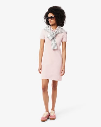 Women's Slim Fit Stretch Mini Piqué Polo Dress