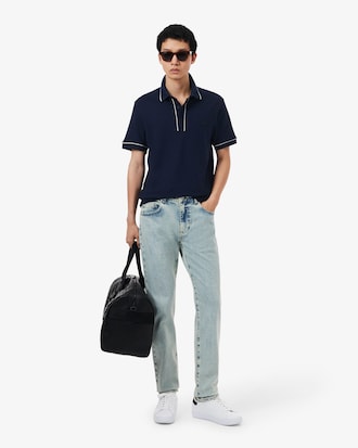 Men's Regular Fit Paris Stretch Piqu&eacute; Polo