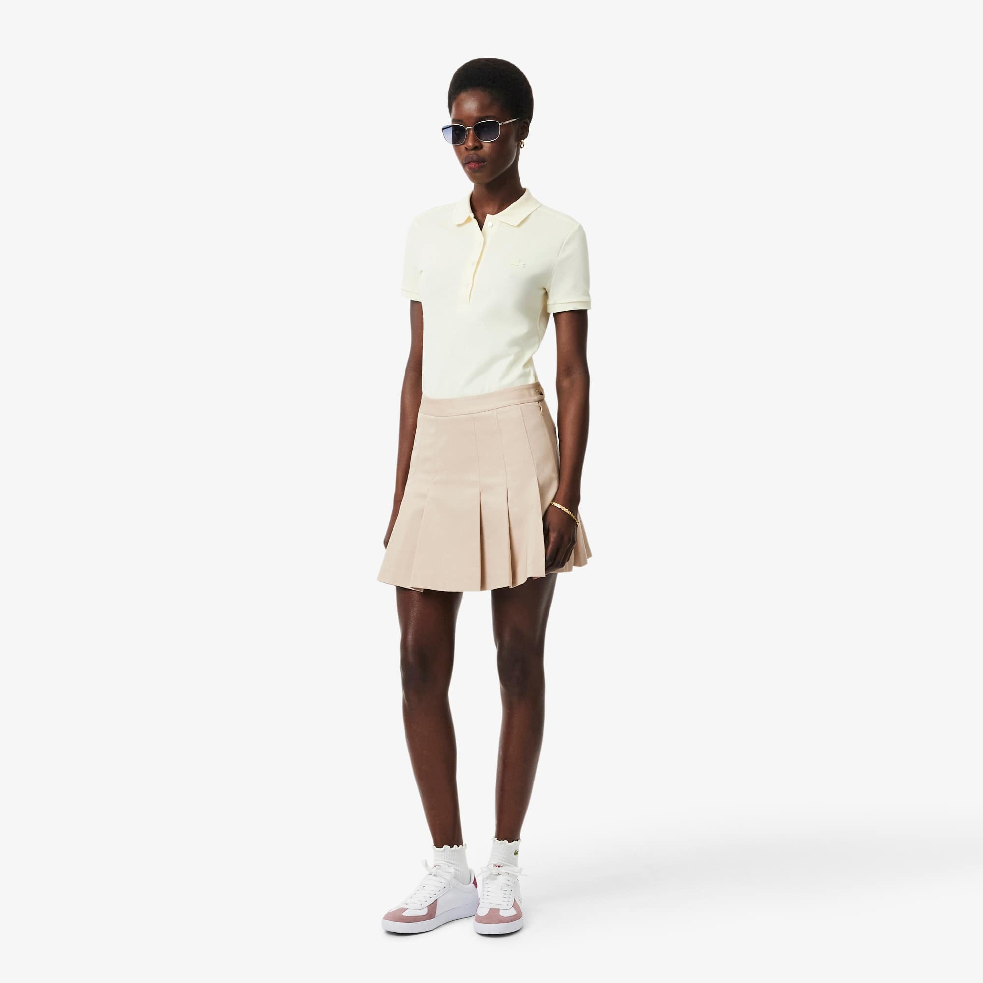 Women's Short Stretch Cotton Pleated Skirt - Shorts & Skirts - New