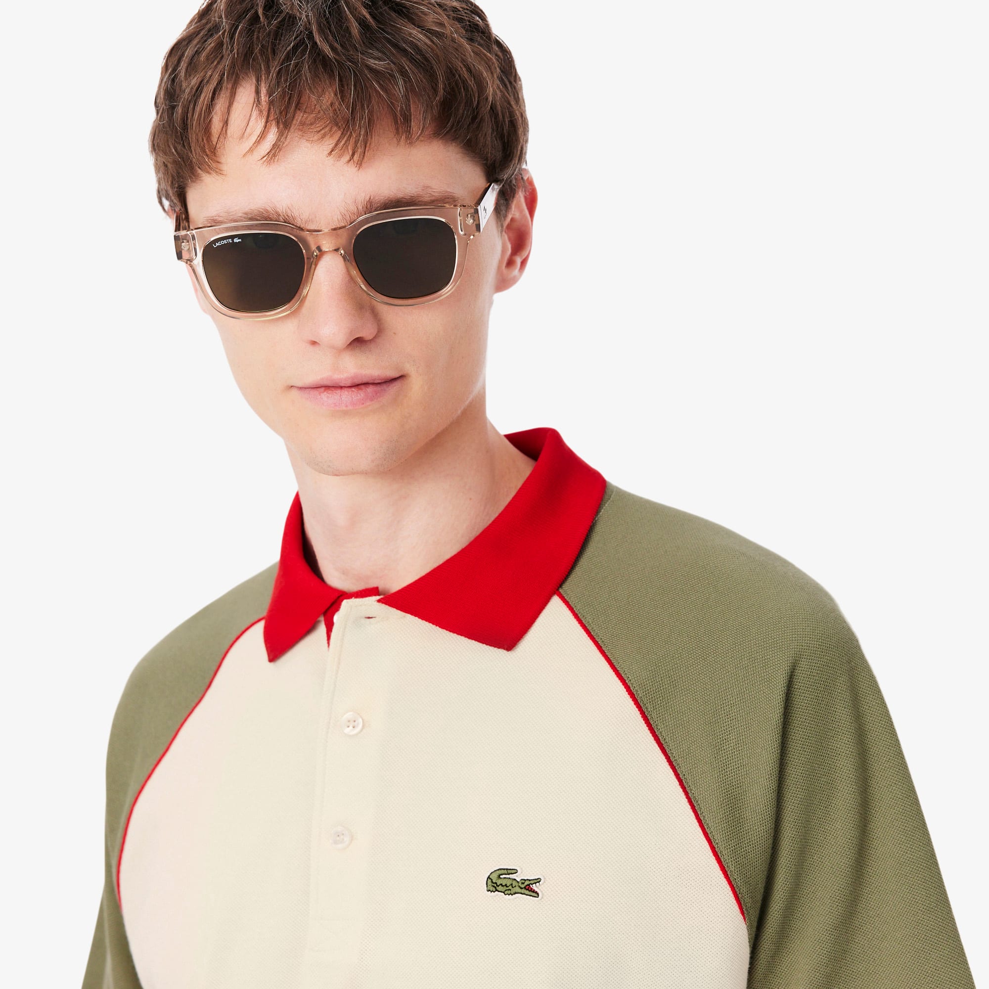 Classic Fit Colorblock Piqué Polo
