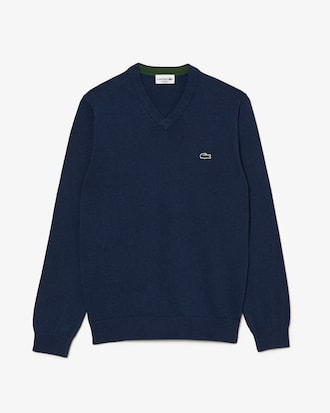 Men's Cotton V-Neck Sweater