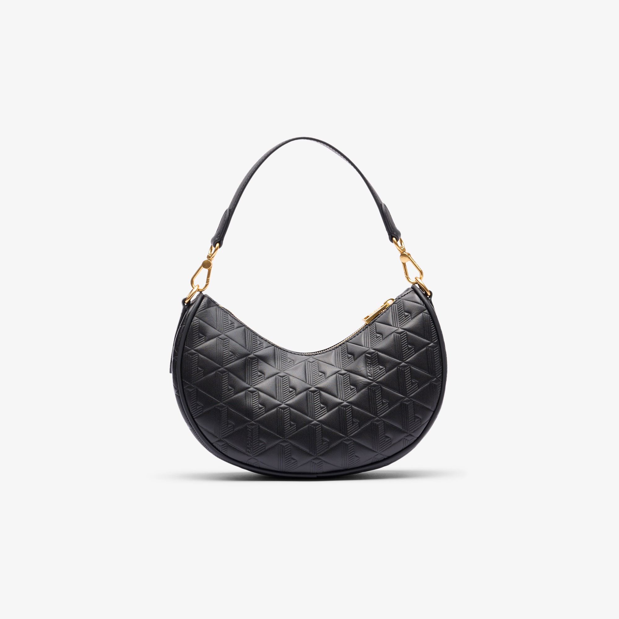 ★LACOSTE★ Women's Maheki Moonbag NF4710M55G 137 Women's Maheki Embossed Leather Half Moon Bag - Bags - New