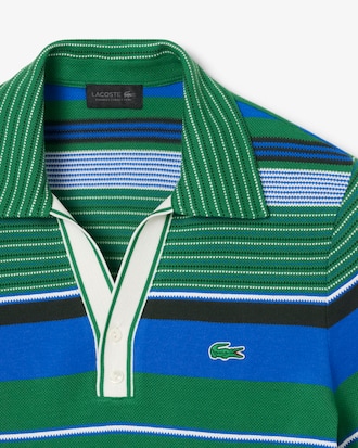 Runway Slim Fit Striped Piqu&eacute; Polo Shirt