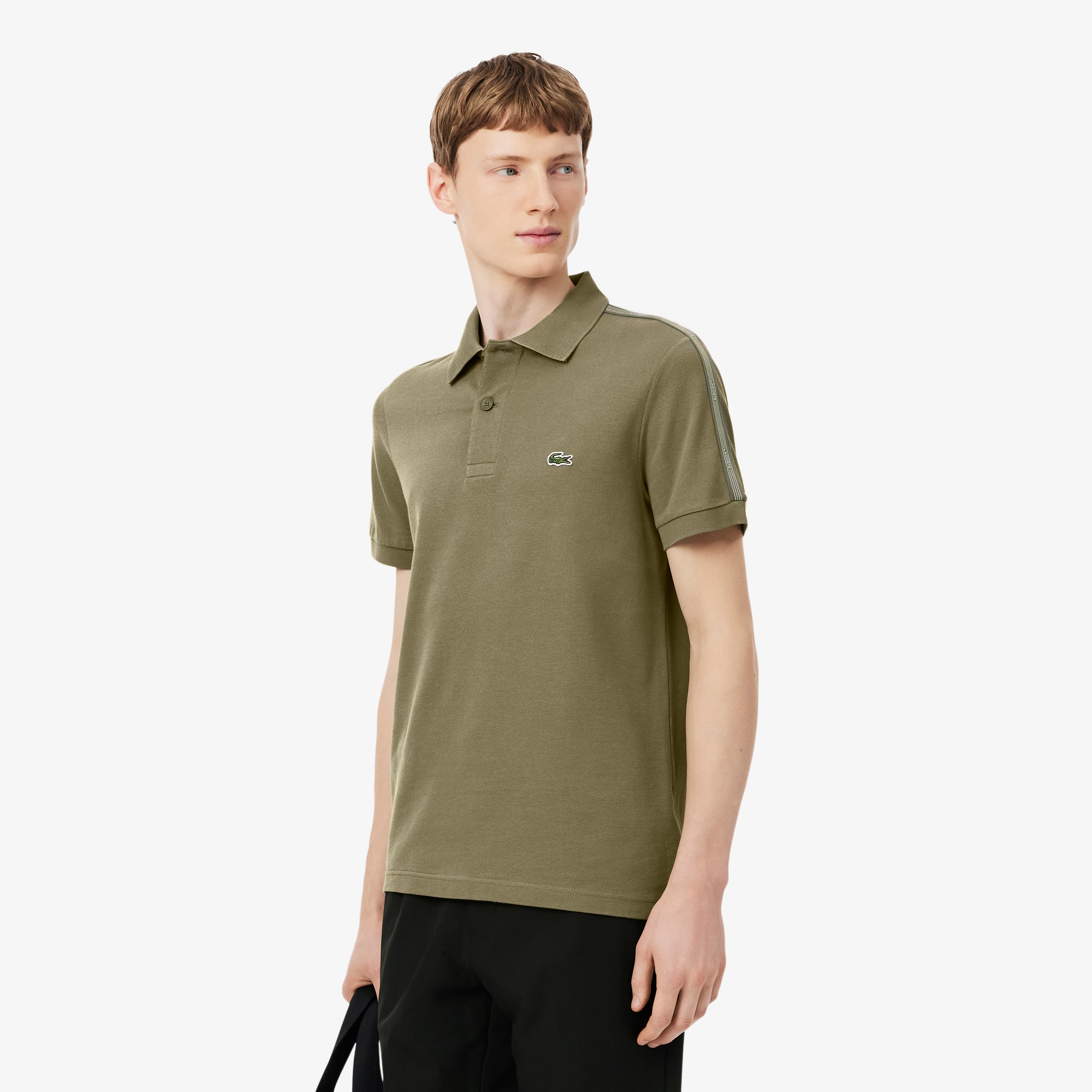 Lacoste Regular Fit Logo Stripe Polo