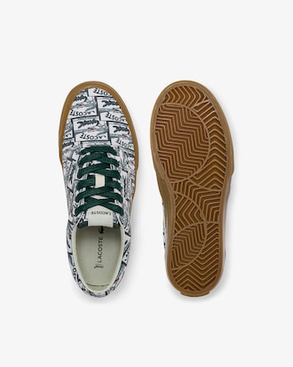 Men's Jump Serve Lace Canvas Printed Sneakers