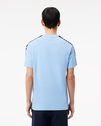 Men's Logo Stripe Cotton T-Shirt