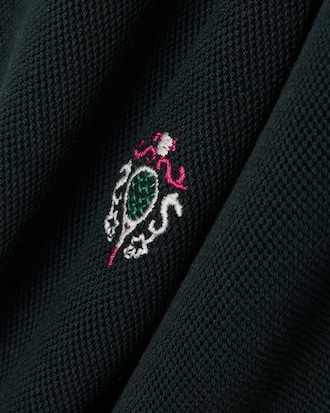 Embroidered Double Face Piqu&eacute; Shorts