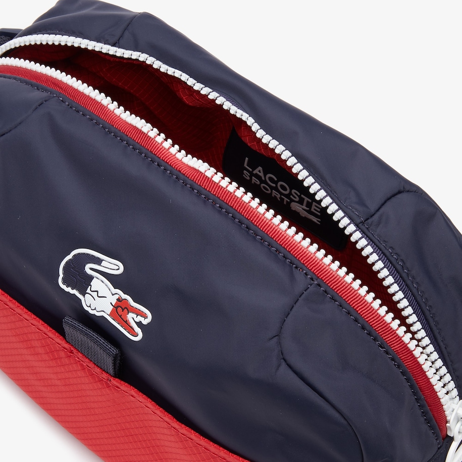 Men's SPORT Tricolour Crocodile Zippered Toiletry Bag LACOSTE