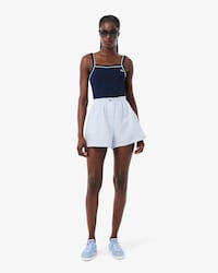Oversized Linen Blend Shorts