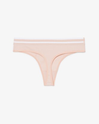 Cotton Stripe Waist String Briefs