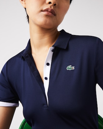Women's Slim Fit UV Protect Stretch Golf Polo