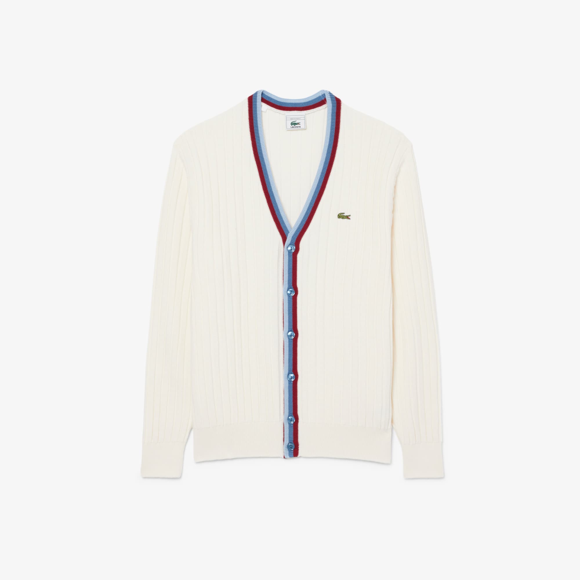 期間限定SALE LACOSTE カーディガン フローラルジャカードシャギーニットカーディガン | LACOSTE/ラコステ