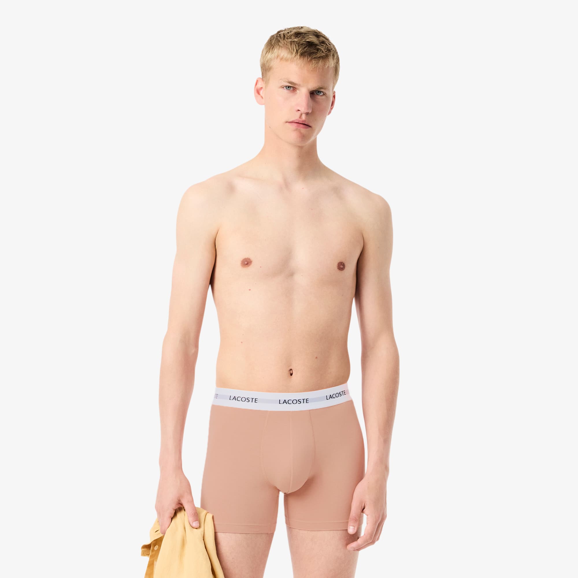 Lacoste 3-Pack Stretch Cotton Boxer Briefs
