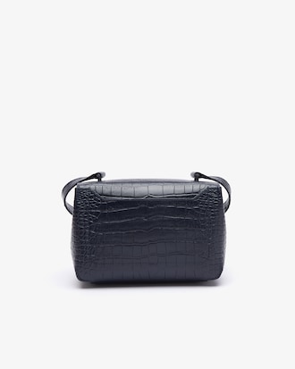 Amelia Metal Clasp Embossed Leather Bag