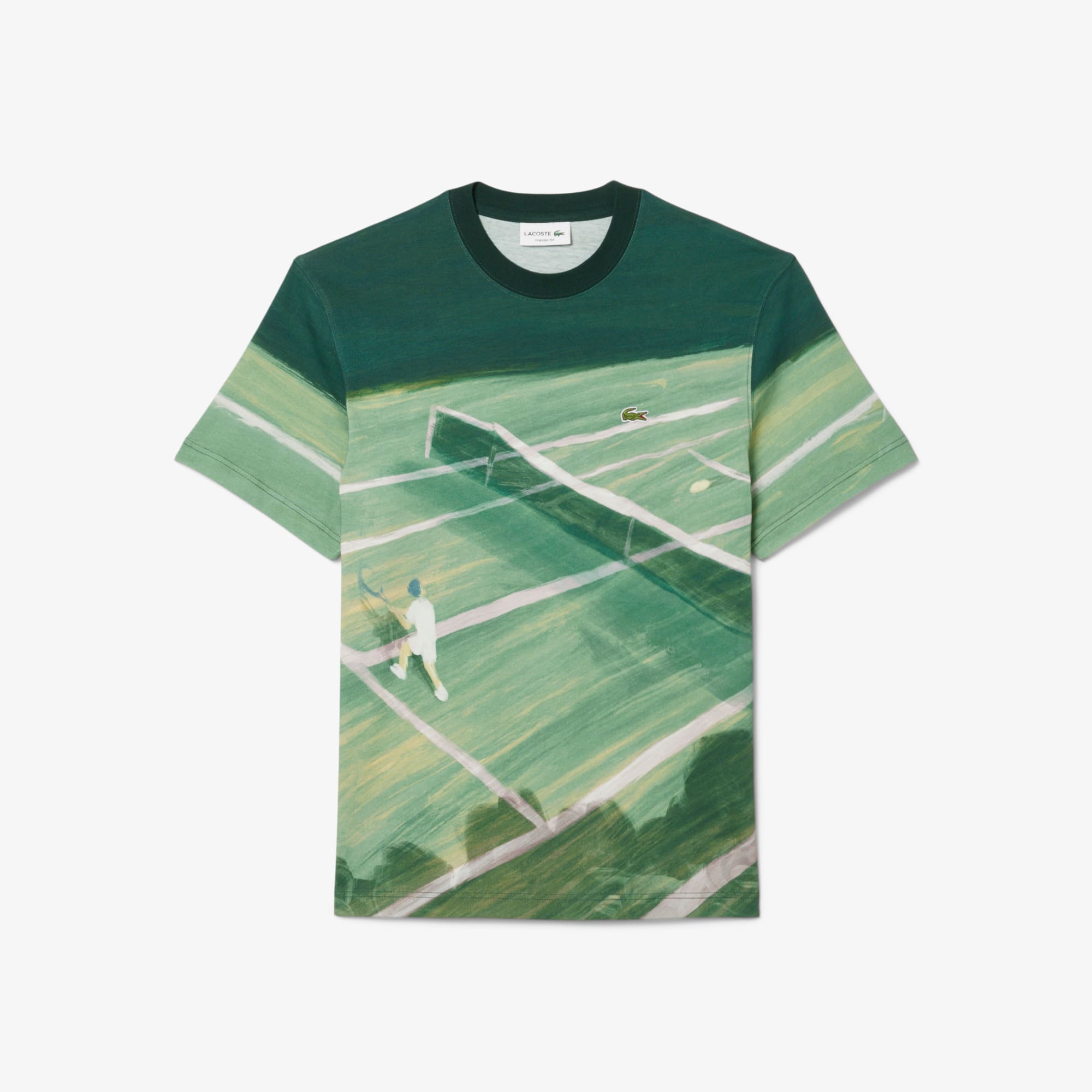 Men's Classic Fit Tennis Print T-Shirt - T-shirts - New In