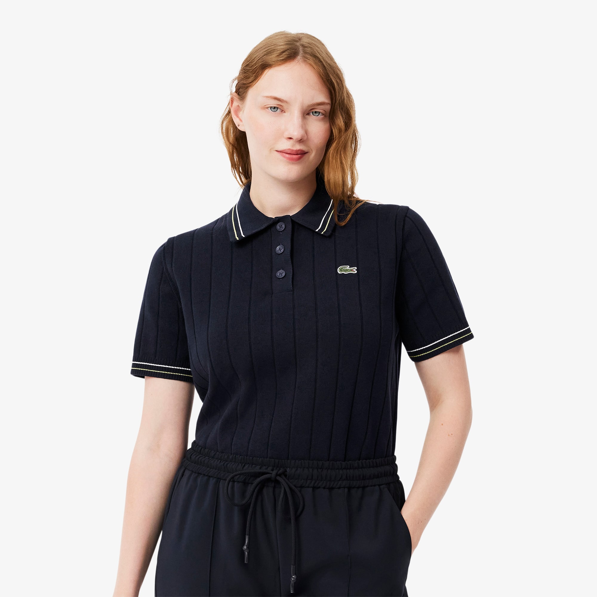 トップス TECH KNIT POLO S/S 2026SS3rd ink black DAIWA PIER39(ダイワ ピア39)｜W's TECH KNIT POLO S/S/インクブラック