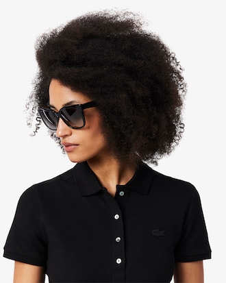 Women's L.12.D Slim Fit Stretch Mini Piqué Polo