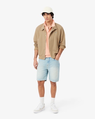 Water-Repellent Twill Harrington Jacket