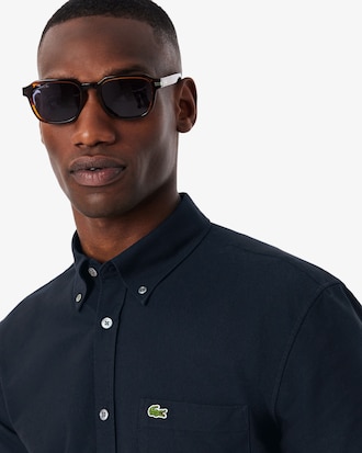 Chemise homme regular fit Oxford manches courtes en coton