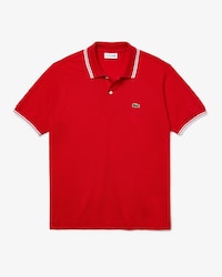 Men&rsquo;s Classic Fit Striped Accents Cotton Piqu&eacute; Polo