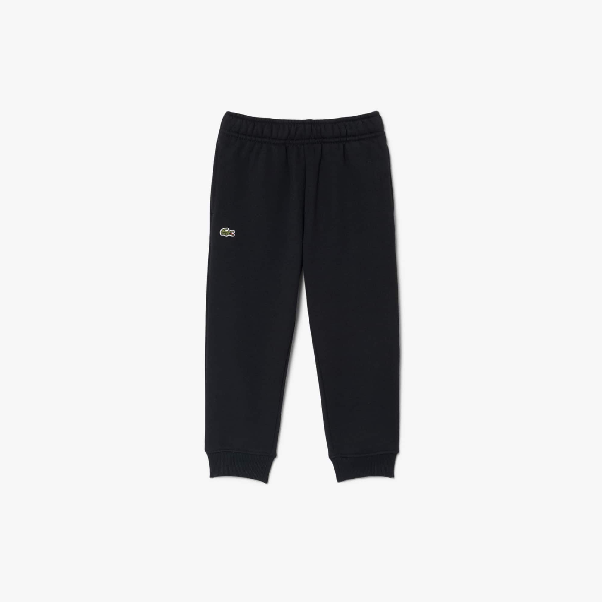 Lacoste Unisex Fleece Sweatpants - 3 Years In Black