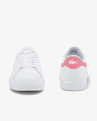 Women's Powercourt Leather and Synthetic Sneakers